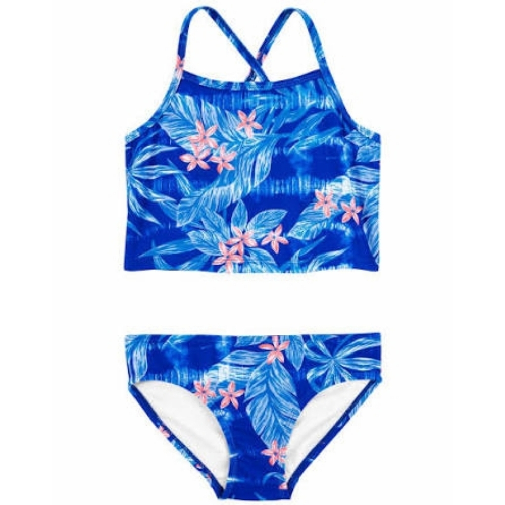 3 For $12 Kids Blue Floral Swim Set